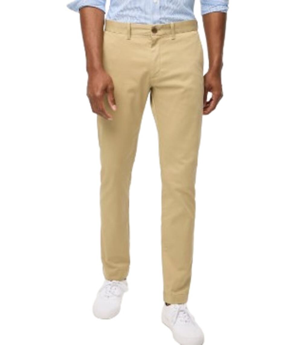 J.CREW Men's Slim-Fit Flex Chino Pants 31x32 Khaki Stretch Flat Front H3167 NWT